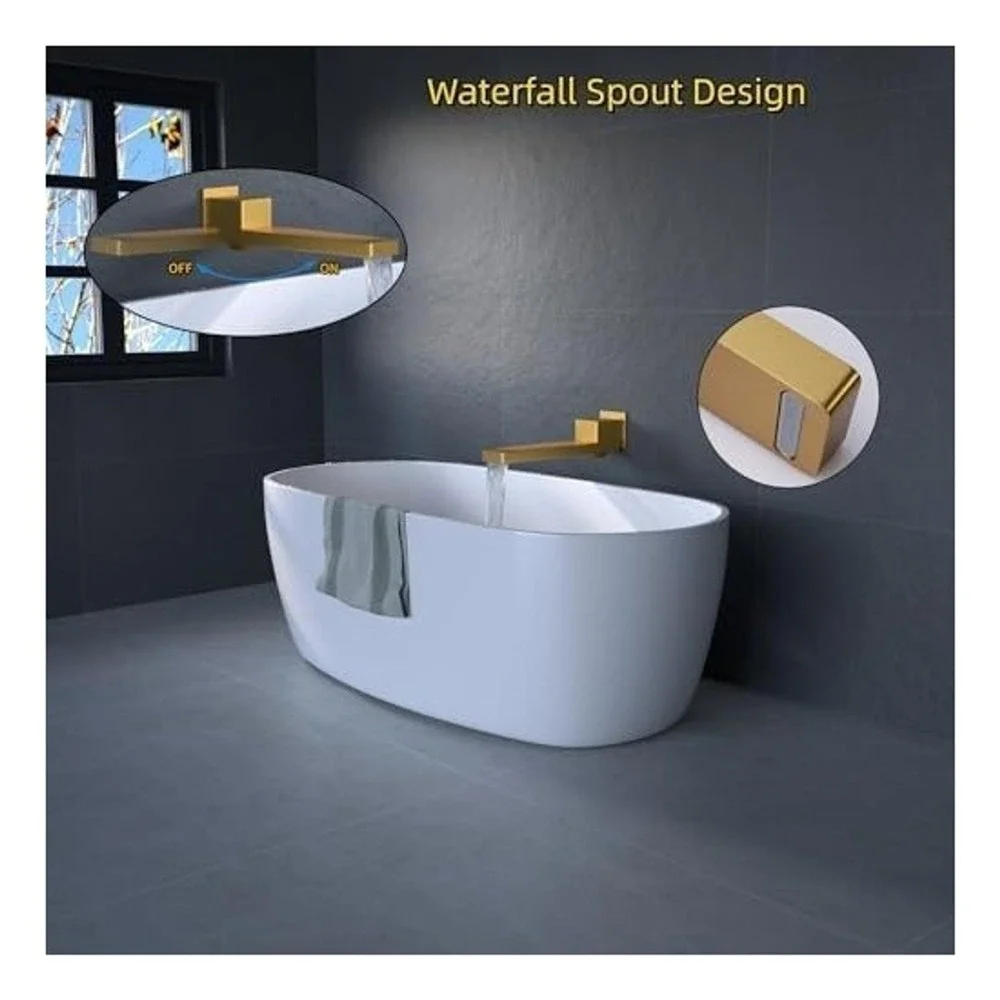 HONGTONGSOWER Waterfall Tub Faucet Spout